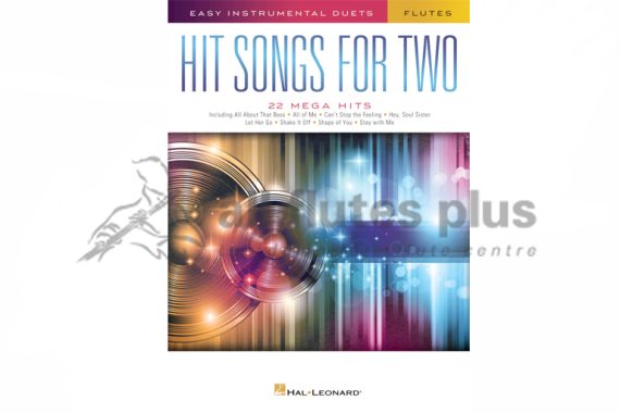 Hit Songs for Two Flutes-Easy Instrumental Duets