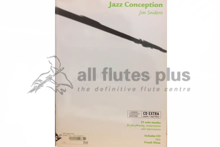 Jazz Conception 21 Solo Etudes for Flute by Snidero