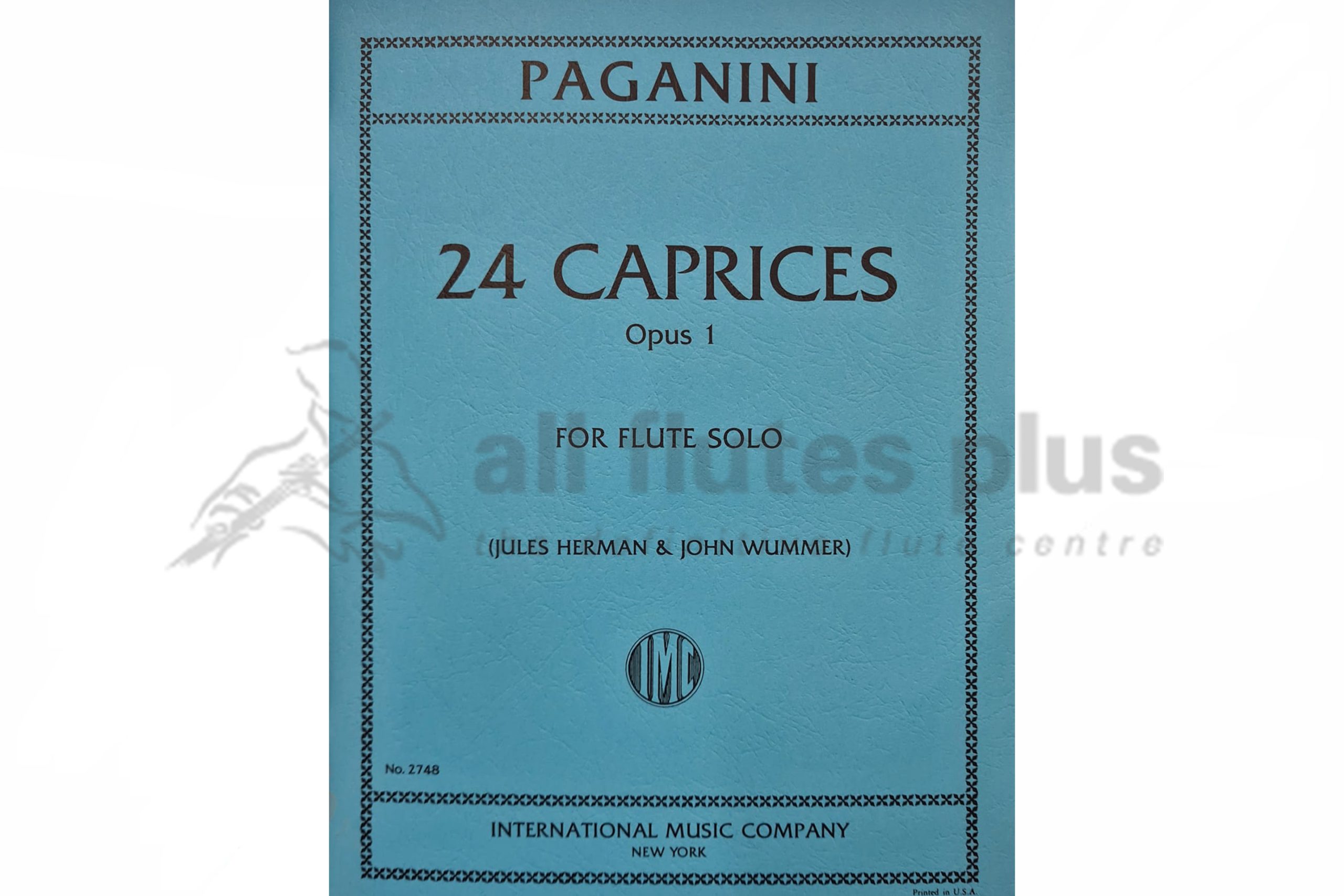 Paganini 24 Caprices Opus 1 for Solo Flute-IMC