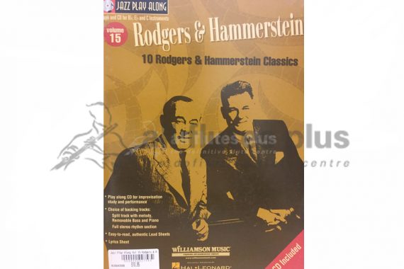 Rodgers and Hammerstein Volume 15 Jazz Play Along-Hal Leonard