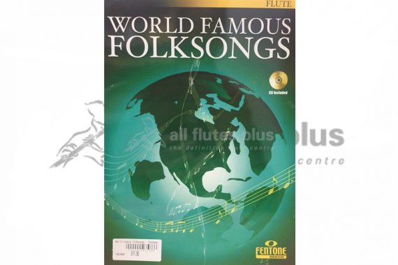 World Famous Folksongs Flute with CD-Fentone