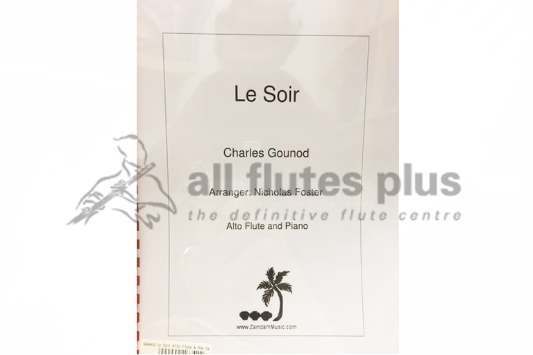 Gounod Le Soir arr for Alto Flute and Piano