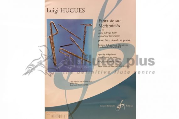 Hugues Fantaisie sur Mefistofeles Opus 104-Piccolo and Piano-Billaudot