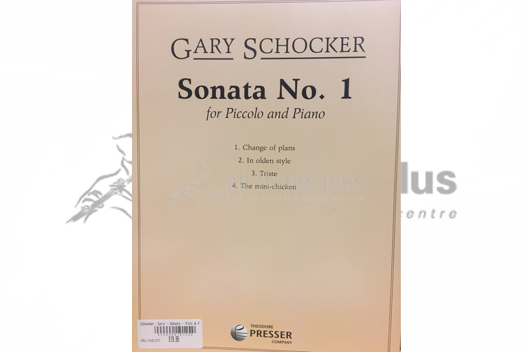 Schocker Sonata No 1 for Piccolo and Piano