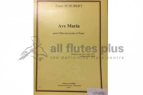 Schubert Ave Maria-Flute and Piano-Editions Combre