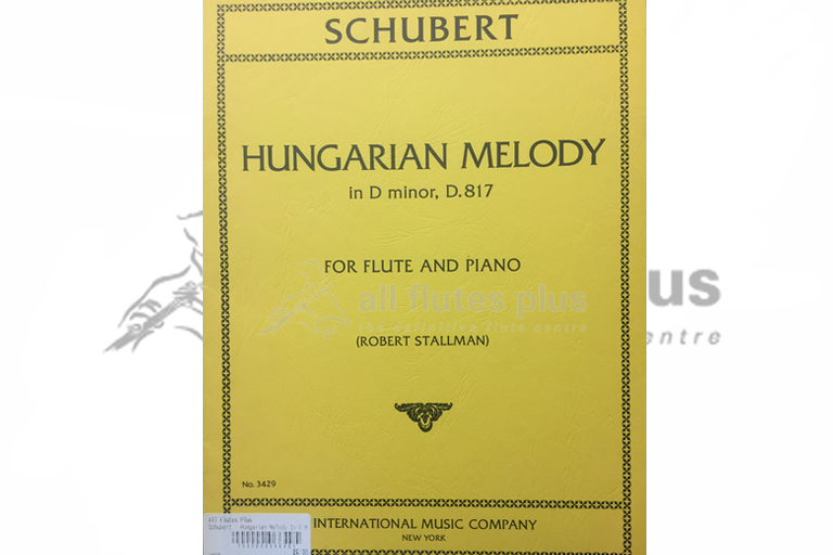 Schubert Hungarian Melody in D Minor D817 for Flute & Piano