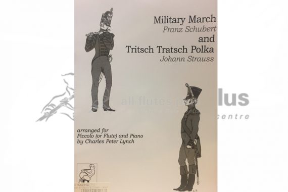 Schubert Military March and Strauss Tritsch Tratsch Polka-Piccolo and Piano