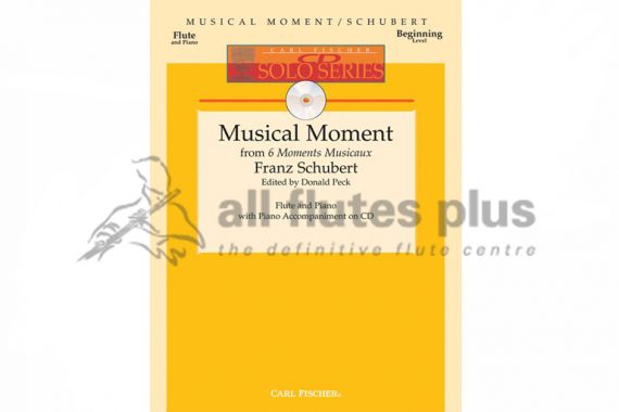 Schubert Musical Moment from 6 Moments Musicaux-Flute and Piano with CD-Carl Fischer