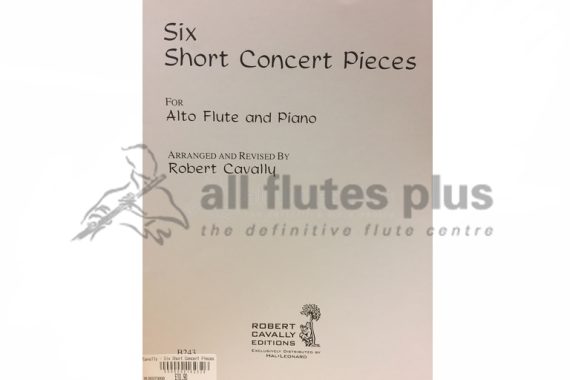 Six Short Concert Pieces for Alto Flute and Piano