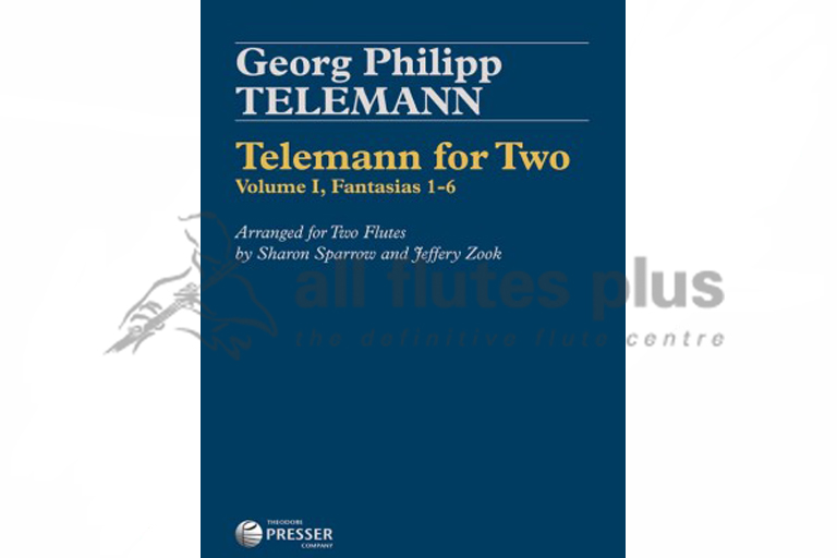 Telemann For Two-Two Flutes-Theodore Presser