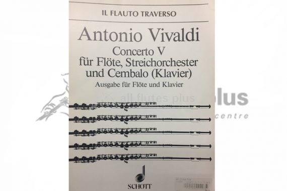 Vivaldi Concerto No 5-Flute and Piano-Schott