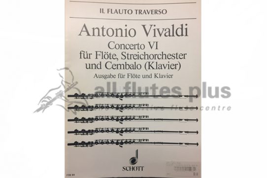 Vivaldi Concerto No 6-Flute and Piano-Schott
