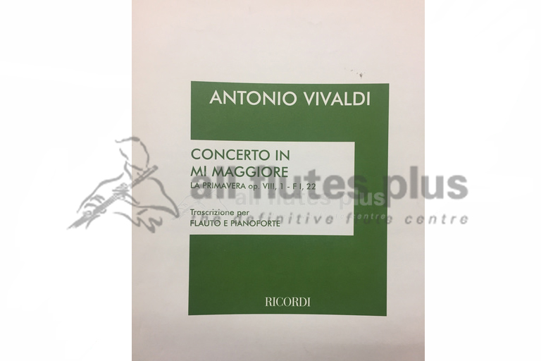 Vivaldi Concerto in E Major Opus 8 La Primavera-Flute and Piano