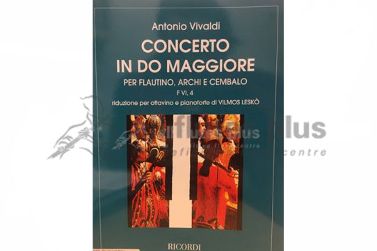 Vivaldi Piccolo Concerto in C Major-Piccolo and Piano-Ricordi