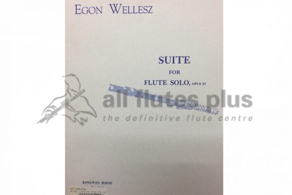 Wellesz Suite for Flute Solo Opus 57-Rongwen Music