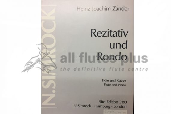 Zander Rezitativ und Rondo-Flute and Piano-Simrock
