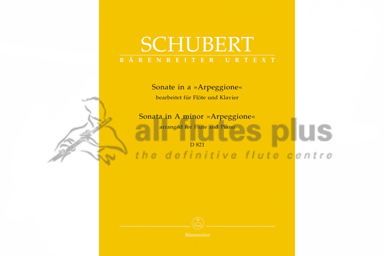 Schubert Sonata in A Minor D821 Arpeggione for Flute & Piano