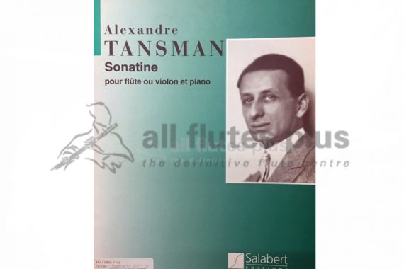 Tansman Sonatine-Flute and Piano-Salabert Editions
