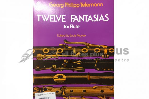 Telemann 12 Fantasias for Flute-Edited by Louis Moyse-Schirmer