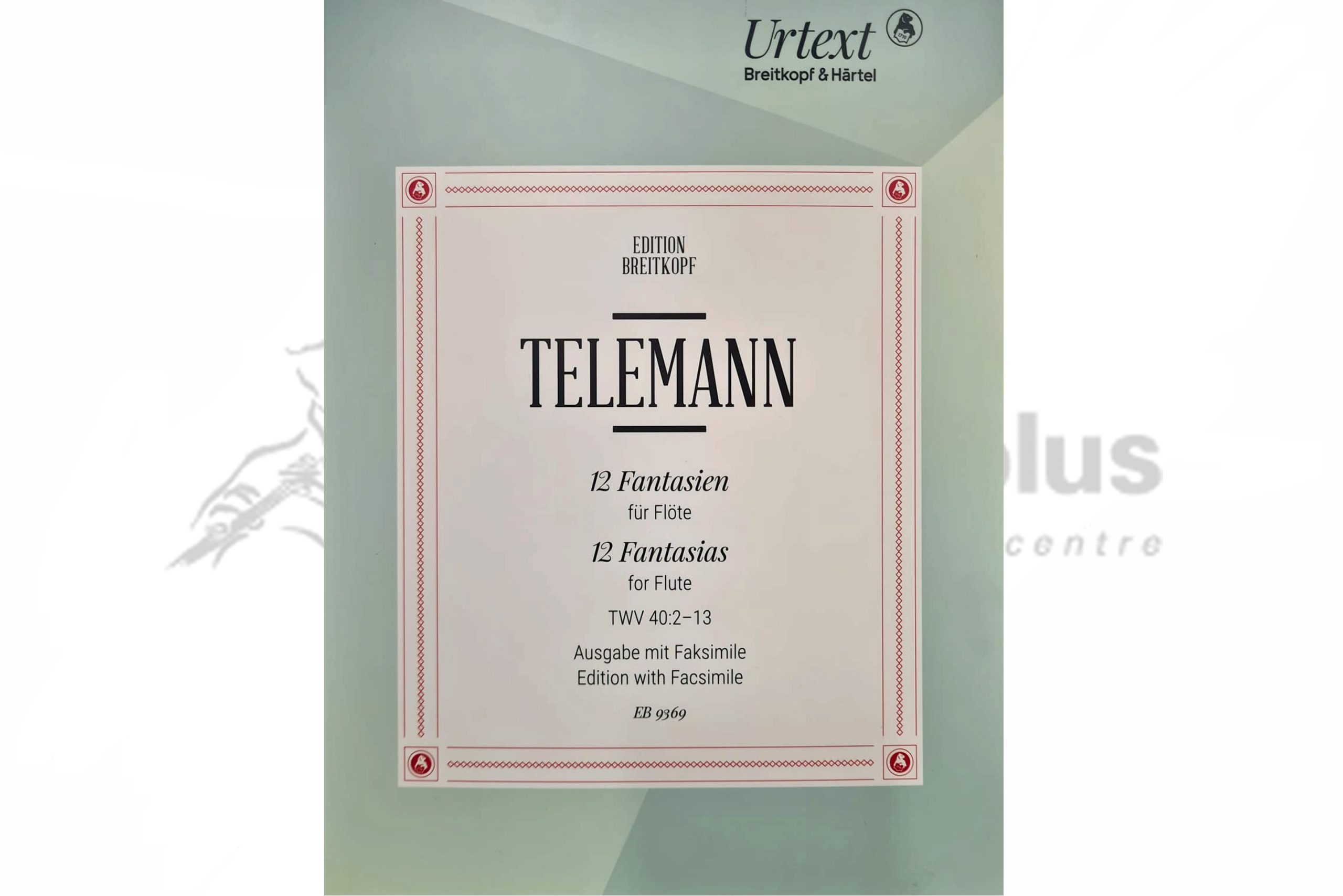 Telemann 12 Fantasias for Flute TWV 40:2-13-Breitkopf and Hartel