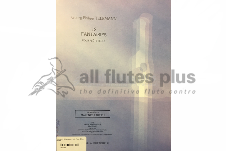 Telemann 12 Fantasies for Solo Flute-Billaudot