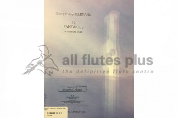 Telemann 12 Fantasies for Solo Flute-Maxence Larrieu-Billaudot