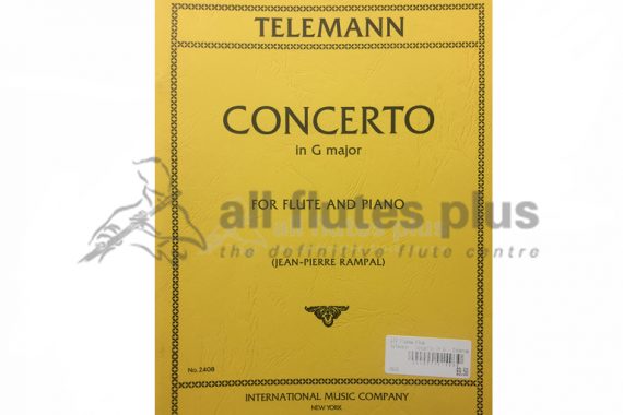 Telemann Concerto in G Major-Edited by Rampal-Flute and Piano-IMC