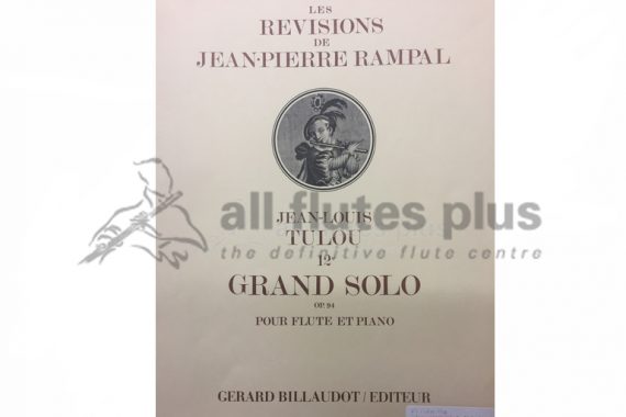 Tulou Grand Solo 12E Op 94-Flute and Piano-Billaudot