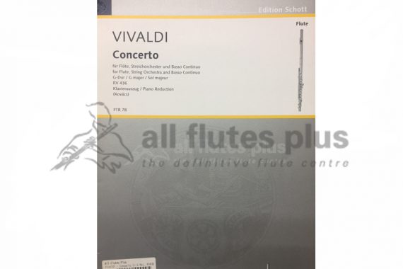 Vivaldi Concerto No 4 in G Major RV436-Flute and Piano-Schott