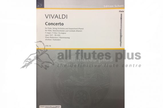 Vivaldi Concerto No 5 in F Major Op 10/1 RV433-Flute and Piano-Schott