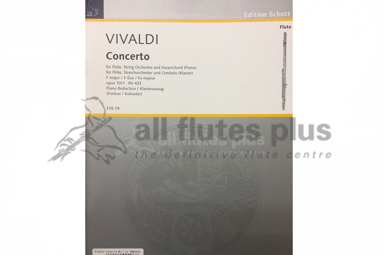 Vivaldi Concerto No 5 in F Major RV433-Flute and Piano