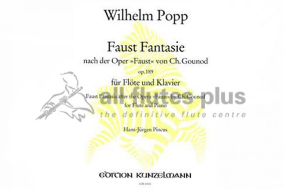 Faust Fantasie from Gounod’s Opera Faust-Flute and Piano-Kunzelmann