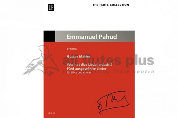 Mahler Wer Hat Dies Lieder Erdacht?-Flute and Piano-Universal