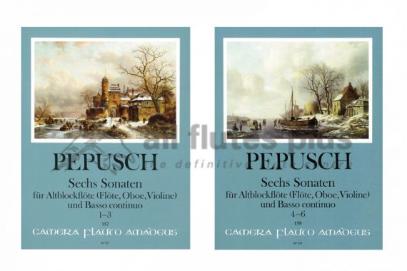 Pepusch Six Sonatas-Flute and Basso Continuo-Amadeus
