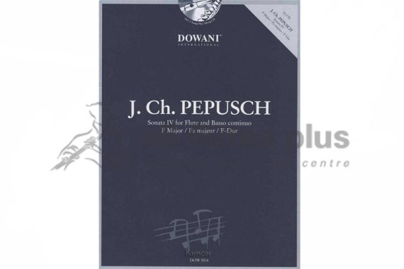Pepusch Sonata No 4 in F Major for Flute and Playalong CD