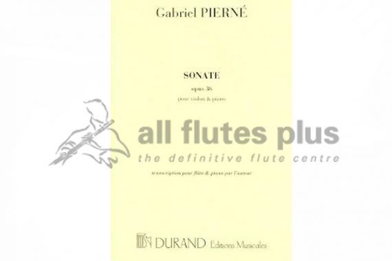Pierne Sonata Opus 36-Flute and Piano-Durand