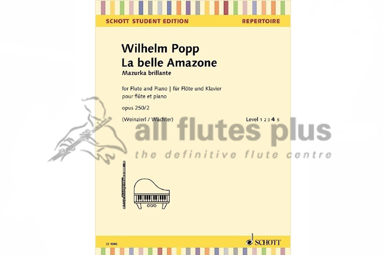 Popp La Belle Amazone for Flute and Piano