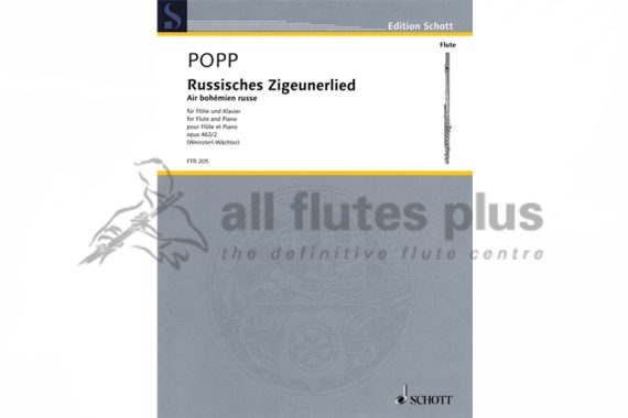 Popp Russisches Zigeunerlied Air Bohemien Russe-Flute and Piano