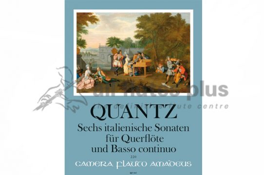 Quantz 6 Italien Sonatas-Flute and Basso Continuo-Amadeus