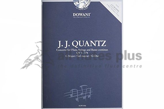 Quantz Concerto QV5 174 in G Major-Flute and Playalong CD