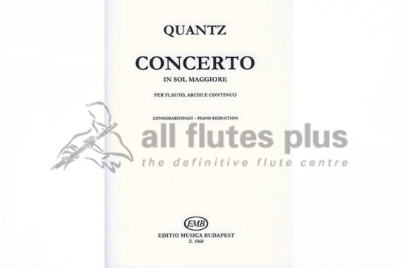 Quantz Concerto in G Major-Flute and Piano-EMB