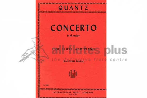 - Quantz Concerto in G Major-Flute and Piano-IMC