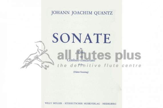 Quantz Sonata in D Major-Flute and Cembalo Concertato-Suddeutscher Musikverlag