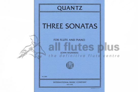 Quantz Three Sonatas-Flute and Piano-IMC