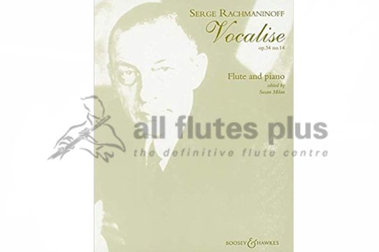Rachmaninov Vocalise Op 34 No 14 for Flute and Piano