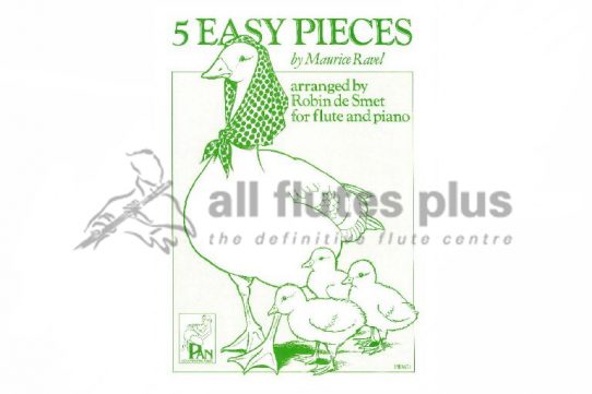 Ravel 5 Easy Pieces-Flute and Piano-Pan Educational Music
