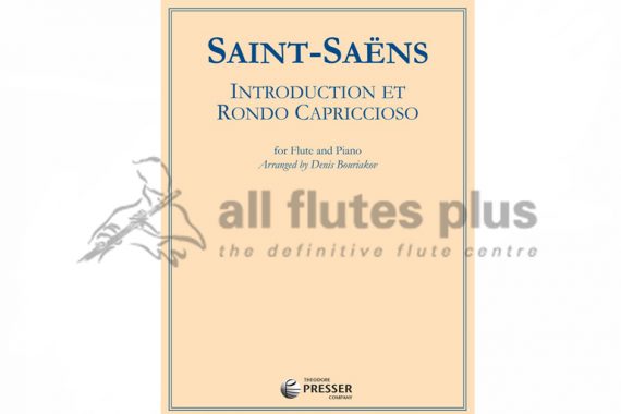 Saint Saens Introduction and Rondo Capriccioso-Flute and Piano-Theodore Presser
