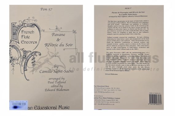 Saint Saens Pavane and Reverie du Soir-Flute and Piano
