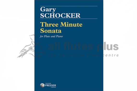 Schocker Three Minute Sonata-Flute and Piano