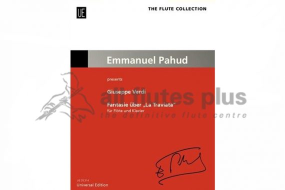 Verdi Fantasy on La Traviata-Flute and Piano-Universal Edition